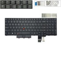 Bàn phím Lenovo ThinkPad P15 Gen 1 5N20Z74785 US Phím đen Đèn Chữ trắng Số kèm khung Nút chuột & ThinkPad P17 T15G Gen 1 5N20Z74859 (ORG +)