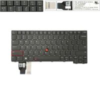 Bàn phím Lenovo ThinkPad T14 Gen 3 5N21D68160 US Phím đen Chữ trắng Đèn Chuột & ThinkPad T14 G4 L14 G3 P14s G3 G4 SN21D67600 SN21D67705 (ORG +)
