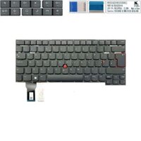 Bàn phím Lenovo ThinkPad T14S Gen 2 UK SN21A22171 Phím đen Chữ trắng Không khung Nút chuột & ThinkPad P1 Gen 4 Gen 5 X1 Extreme Gen 4 Gen 5 (ORG +)