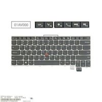 Bàn phím Lenovo ThinkPad T470S 01AV000 US Đen Kèm khung bạc Chuột & Thinkpad 13 Gen 2 (ORG +)