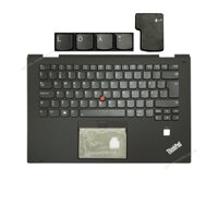 Bàn phím Lenovo ThinkPad X1 Yoga Gen 2 năm 2017 EU SM10M29007AF Phím đen Chữ trắng Đèn Chuột kèm C Đen Kim Loại Khóa vân tay (ORG +)