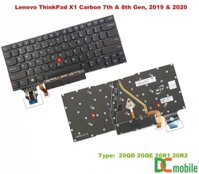 Bàn phím Lenovo Thinkpad X1 Carbon Gen 7th 8th (2019 2020) (CORE I THẾ HỆ 9,10) (BH 6TH)