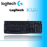 Bàn phím Logitech K120, Màu đen, Lên tới 10 triệu lần nhấn phím, Hàng chính hãng, Bảo hành 3 năm