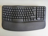 Bàn phím LOGITECH WAVE KEYS ERGONOMIC WIRELESS/BLUETOOTH/ĐEN/TRẮNG