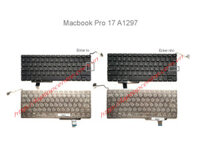 Bàn phím Macbook Pro 17″ A1297 2010 US Phím đen Chữ trắng Không khung (ORG +)