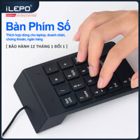 Bàn phím máy tính bàn phím có dây bàn phím số mini có 18 phím cơ bản dùng đa năng cho nhiều thiết bị hiện nay như Mac Book Air/Pro laptop điện thoại bảo hành 12 tháng G1