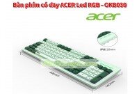 BÀN PHÍM MÁY TÍNH CÓ DÂY USB  ACER LED RGB KHÔNG GÂY TIẾNG ỒN - OKB030