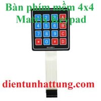 BÀN PHÍM MỀM 4×4 KEYPAD, MA TRẬN PHÍM MATRIX