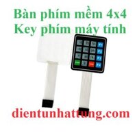 BÀN PHÍM MỀM KEYPAD 4×4 , MA TRẬN PHÍM MỀM MATRIX