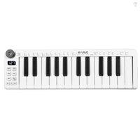 Bàn phím MIDI M-VAVE SMK-25mini Bàn phím điều khiển MIDI 25 phím có thể sạc lại Bàn phím USB di động Mini Bộ điều khiển MIDI với 25 phím nhạy cảm vận tốc 1 núm