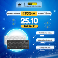 Bàn phím mini chống ồn Jerry House Sidotech XKB02 có dây nhỏ gọn 82 key hành trình phím vừa phải, tiện cho laptop