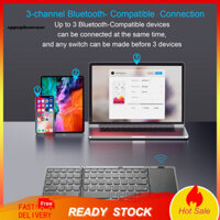 Bàn phím Mini OPPO có thể sạc lại Kết nối 3 kênh với bàn di động lớn Tri-Folds Độ nhạy cao Gõ bàn phím gấp Mini di động có độ trễ thấp cho du lịch
