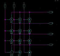 Bàn Phím Nhựa KeyPad 3x4 BP-34N                                               Yêu thích