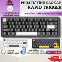Bàn Phím Rapid Trigger Ziyoulang Attack Shark X65HE Độ Trễ Thấp 0.1ms, Chính Xác Cao 0.01mm