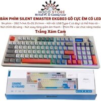 Bàn phím Silent EMaster EKG803 gõ cực êm có LED