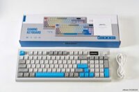 Bàn phím Silent eMaster EKG803GB LED RGB – Màu trắng xanh