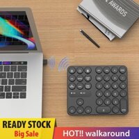 Bàn phím số Mini không dây 2.4G Bàn phím số 35 phím Numpad để nhập dữ liệu [walkaround.vn]