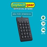 Bàn Phím Số RAPOO K10 | Bàn Phím Phụ - Chính Hãng BH 2 Năm Lỗi Đổi Mới