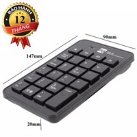 Bàn phím số rời cổng USB R8 1810 Keyboard R8-1810 USB Phím số
