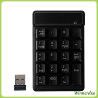 Bàn phím số USB Mini WINN 2 4GHz 19 phím Bộ thu Numpad