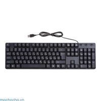 Bàn phím tiếng Anh có dây USB Mocho Bàn phím tiếng Nga Ultra Slim Full Size cho máy tính