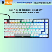 Bàn phím tiếng Hàn cơ không dây TCKB-Q75w - Layout 82 phím - kết nối 3 mode - phong cách MAC