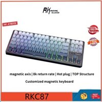 Bàn phím từ tính trục trắng từ tính thể thao điện tử có dây RK ROYAL KLUDGE C87, tỷ lệ trả lại 8k, kích hoạt nhanh RT, có thể trao đổi đầy đủ phím nóng, keyboa chơi game tùy chỉnh RGB