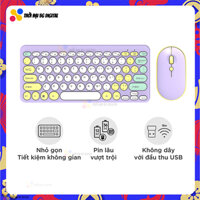 Bàn phím và chuột 2.4Ghz cho Mobile Tablet Bàn phím không dây cho Android iOS Windows với bảo hành 6 tháng