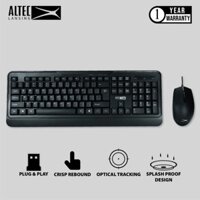 BÀN PHÍM VÀ CHUỘT KHÔNG DÂY ALBC 6265 ĐEN ALTEC LANSING