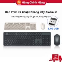 Bàn Phím và Chuột Không Dây Xiaomi Mijiall USB Không Dây 2.4G Siêu Nhạy Không Gây Ồn xài được