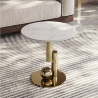 Bàn phụ Sofa, bàn tròn mini trang trí phòng khách, ban công trang trí đơn giản nhập khẩu hiện đại
