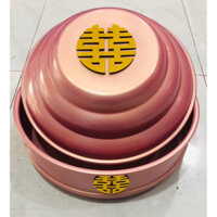 bán quả tráp cưới màu Hồng Đào siêu đẹp