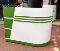 Bàn quầy lễ tân đẹp giá rẻ BQG12XL dài 1.2m