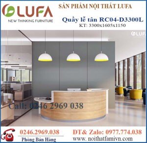 Bàn quầy lễ tân Lufa D3330L