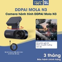 [Bản quốc tế] Camera hành trình DDPAI Dash Cam mola N3 Driving Recorder Camera gắn trên ô tô với Wi-Fi 1600P