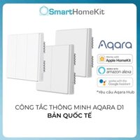 [Bản Quốc Tế] Công tắc thông minh Aqara D1 - có dây âm tường, bản 1,2,3 nút nhấn 86x86 - BH 1 Năm