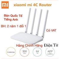 [Bản Quốc Tế] Xiaomi N 300Mbps Bộ Phát Wifi R4CM - Mi Router 4C -4 Anten rời -BH 2 năm 1 đổi 1