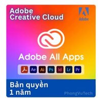 Bản quyền Adobe Creative Cloud All Apps 1 Năm
