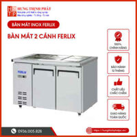 Bàn salad Ferlix 2 cánh inox FL-2DS4