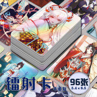 Bán Sản Phẩm Mới Onmyoji Shiranui Laser Photocard 96 Miếng Trọn Bộ Quạt Hai Chiều Ngoại Vi Thẻ lomo Kỷ Niệm Tự In Bộ Sưu Tập Chất Lượng Cao