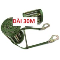 Bán, sản xuất 30M - Thang pccc dây thoát hiểm nhà cao tầng - Đã gồm móc Đã có móc
