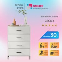 Bàn sảnh ra vào gỗ hiện đại SMLIFE Cecily  Gỗ MDF dày 17mm chống ẩm  D65xR40xC101cm