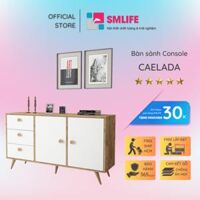 Bàn sảnh ra vào gỗ hiện đại SMLIFE Caelada  Gỗ MDF dày 17mm chống ẩm  D140xR40xC80cm