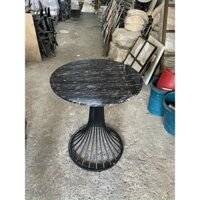 bàn sắt mặt đá cafe