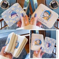 Bán Sỉ 10 Ví Mini Cute Tông Màu Be Hot Trend Nhỏ Gọn Bỏ Túi ( Loại khóa Kéo)