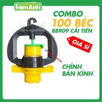 [Bán sỉ] 100 BÉC TƯỚI PHUN MƯA BB909 CẢI TIẾN ĐIỀU CHỈNH ĐƯỢC BÁN KÍNH TƯỚI, BÁN KÍNH TƯỚI 5M - Lam Anh