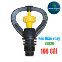 [Bán sỉ] 100 Béc tưới thân xoay phun 360 độ BB926, Bán kính tưới 5-6 mét
