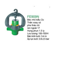 [Bán sỉ] 100 Cái Béc nhỏ thân xoay kiểu Úc Fe909 họng phun 1.5ly, có phe dễ dàng tháo rời vệ sinh