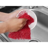 Bán Sỉ 100 Giẻ Rửa Bát Lưới Đỏ