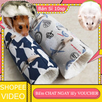 (Bán Sỉ 10sp) Double-decker Hamster Cage Pet Supplies Rodent Nest Box Indoor Outdoor Use Small Animal House Wooden Mater